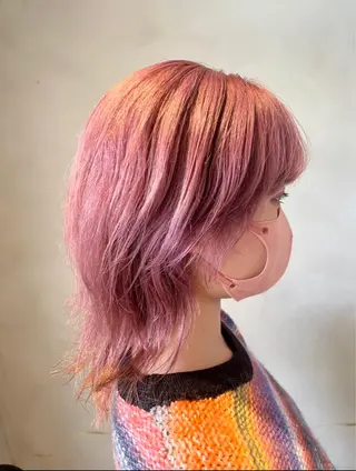 ミディアム カラー 🦋店長🦋 ほんさわ みずきのヘアスタイル