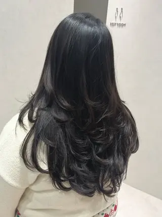 ロング カラー salowin所属・吉ヶ別符 亮祐のヘアスタイル