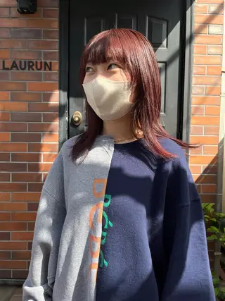 セミロング カラー eri kinjoのヘアスタイル