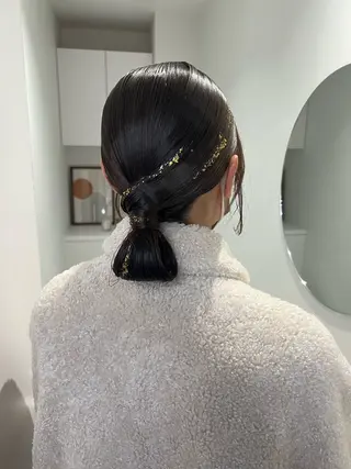 ヘアアレンジ アレンジ/ブラウン カラー HARU🕯のヘアスタイル
