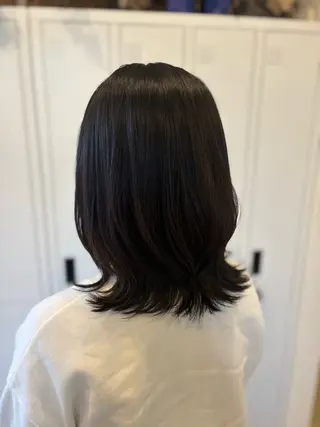 ミディアム 藤原仁美/レイヤー /透明感カラーのヘアスタイル