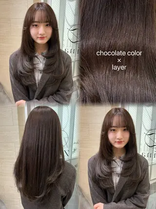 ロング 🎀zina/韓国 🎀amiのヘアスタイル