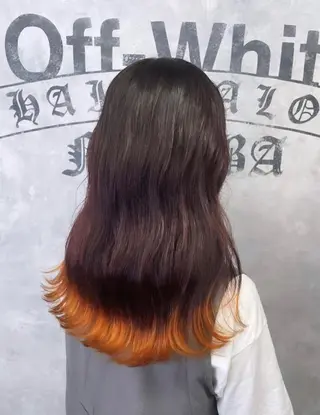 ロング Cielro/ダブル カラー/西田咲希のヘアスタイル