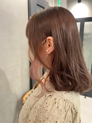 セミロング カラー 【髪質改善】 梅田　聡のヘアスタイル