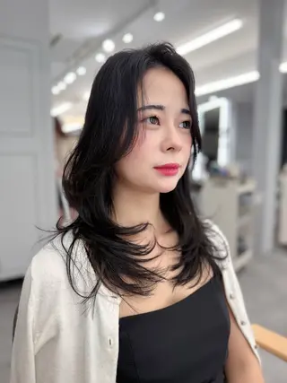 ロング カラー レイヤー/韓国ヘア 💎石戸谷のヘアスタイル