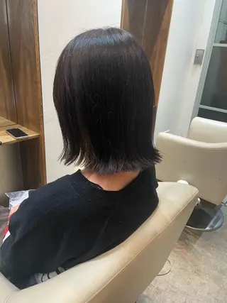 ミディアム カラー 【完全個室】髪質改善 暖色カラー/山崎唯奈のヘアスタイル