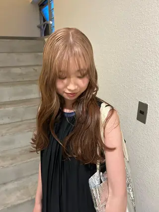 ロング カラー 薄暮 マツイ レンのヘアスタイル