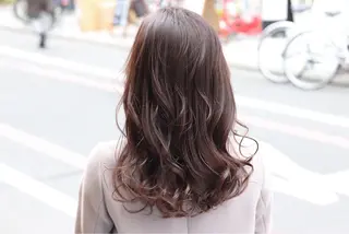セミロング カラー 川内 政人のヘアスタイル