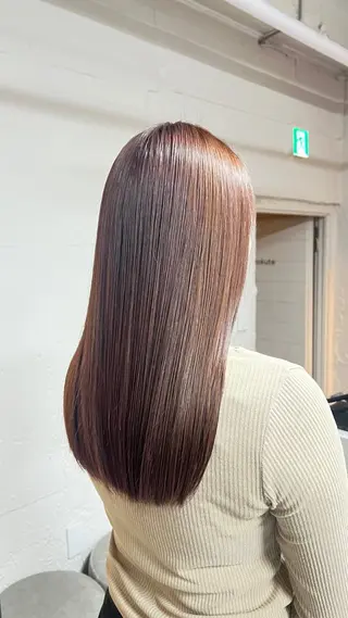 セミロング いしい りえのヘアスタイル