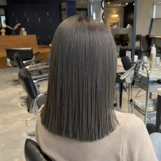 ミディアム カラー 💫色落ちまで可愛い ブリーチ💫ユウゴのヘアスタイル