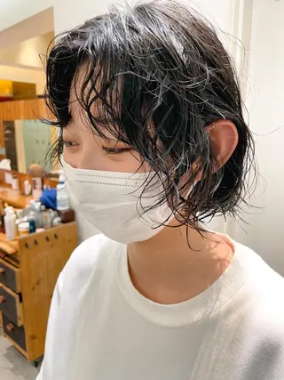 ミディアム パーマ パーマ美容師🌈中村 絢美のヘアスタイル