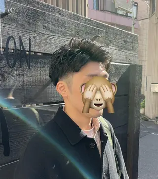 ショート パーマ メンズ パーマPrivate SalonNoa名駅のヘアスタイル