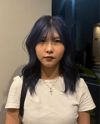 セミロング カラー カットモデル募集 suzUkaのヘアスタイル