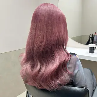 セミロング カラー ヘアアレンジ mai🍑暖色カラー /レイヤー💖のヘアスタイル