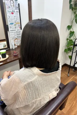 ミディアム カラー 原田 歩実のヘアスタイル