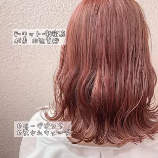 ミディアム カラー パーマ ヘアアレンジ メンズ ワット 原宿のヘアスタイル