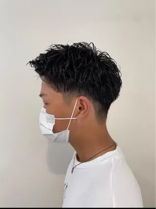 ショート パーマ メンズ 髪質改善特化 🫧松野力也のヘアスタイル