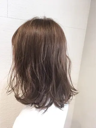 セミロング カラー 清野 大のヘアスタイル