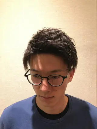 ミディアム メンズ 新藤 弘都のヘアスタイル