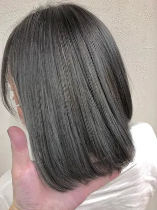 ミディアム カラー ダブルスキルエクステ /羽エクステ白石宇由のヘアスタイル