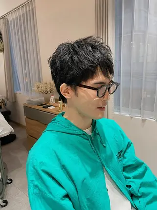 メンズ h a k u 大倉 卓人のヘアスタイル
