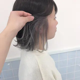 ミディアム カラー mizuki 韓国 ヘア/髪質改善のヘアスタイル