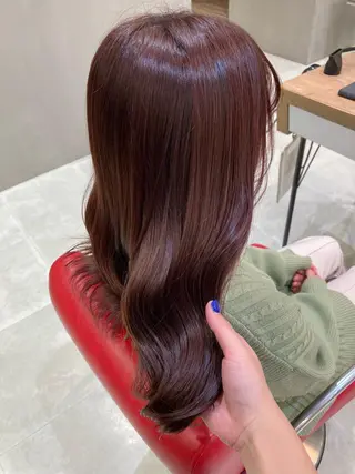 ミディアム カラー nono/パーマ /顔まわりカット🐈のヘアスタイル