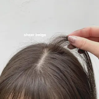 セミロング カラー ブリーチなしWカラー /レイヤー🎀マリノのヘアスタイル
