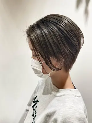 ショート カラー 🐺ウルフ/レイヤー 似合わせ‎🤍沙羅のヘアスタイル