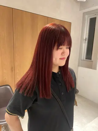 ロング カラー mei|顔まわり ×透明感カラーのヘアスタイル