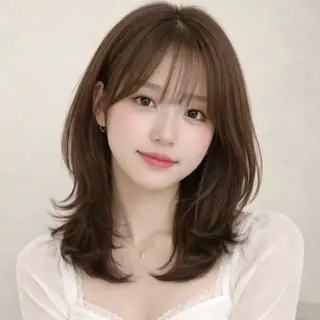 ミディアム ボブ・レイヤー🎀 エミリのヘアスタイル