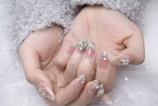ネイル ロングネイル長さ出し 専門Spade Qのネイルデザイン