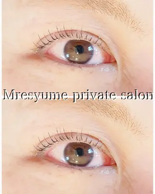 マツエク・マツパ Mresyume MAYUのマツエク・マツパデザイン