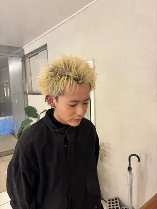 郡山駅前美容師 真野目暉のヘアスタイル