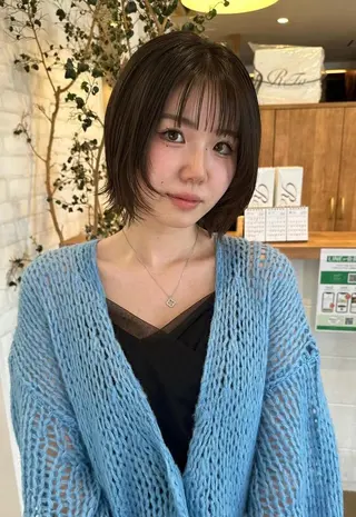 ショート カラー パーマ ヘアアレンジ ❣️倉敷❣️美髪 カラー能登一成のヘアスタイル