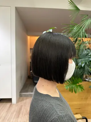 ショート 切りっぱなし/髪質 改善矯正/さやか🫧のヘアスタイル