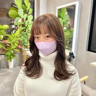 ミディアム カラー 一ノ瀬 暁のヘアスタイル