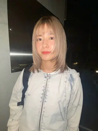 ミディアム YUUKI/ウルフ .ボブパーマのヘアスタイル