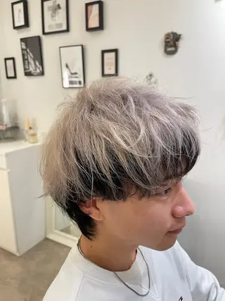 カラー メンズ 縮毛・酸性ストレート 特化のヘアスタイル
