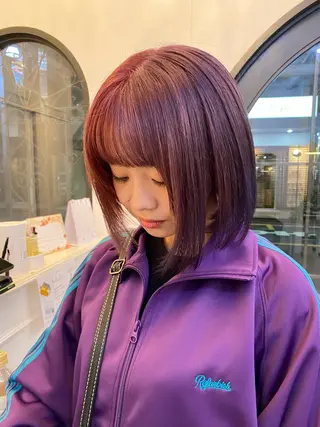 カラー ボブ/艶カラー ❣️マナミのヘアスタイル