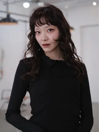 ロング パーマ ito suzuco @suc__asのヘアスタイル