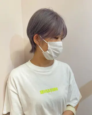 ショート カラー ヘアアレンジ 早瀬裕之 パーマのヘアスタイル