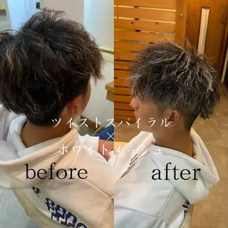 カラー パーマ メンズ 寺本 琴美のヘアスタイル