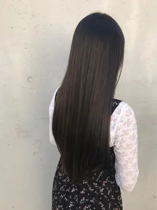 ロング カラー ニュアンスパーマ/ レイヤー/茶屋町のヘアスタイル