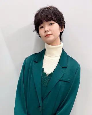 ショート パーマ トレンドパーマ☝️ 🌱ショート/緒方椋のヘアスタイル