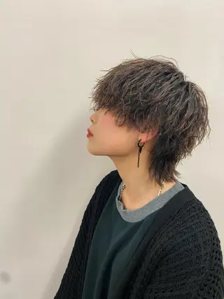 ショート パーマ メンズ 浅井 蓮のヘアスタイル