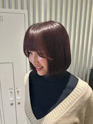 ショート カラー パーマ ヘアアレンジ 押切 響　のヘアスタイル