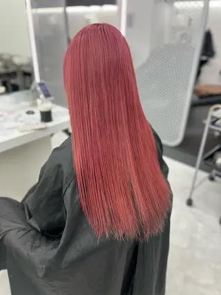 ロング カラー 💖似合わせカラー レイヤー💖縮毛矯正のヘアスタイル