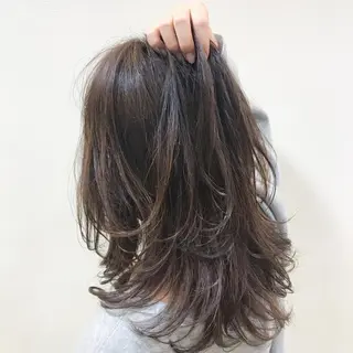 ミディアム パーマ 北川 泰之のヘアスタイル