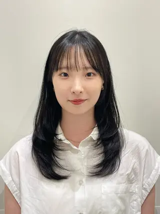 セミロング ❤︎︎韓国ヘア❤︎︎ 𝑺𝒉𝒊𝒉𝒐のヘアスタイル